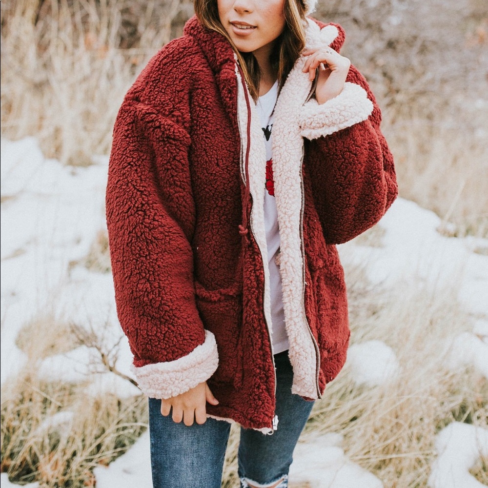 Reversible Sherpa coat